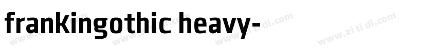 frankingothic heavy字体转换
